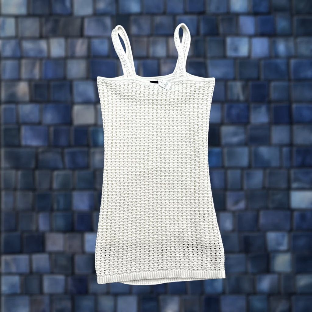 Gap Gap Women's White Loose Knit Sleeveless Lined Dress XS New Size XS / US 0-2 / IT 36-38 - 1 Thumbnail