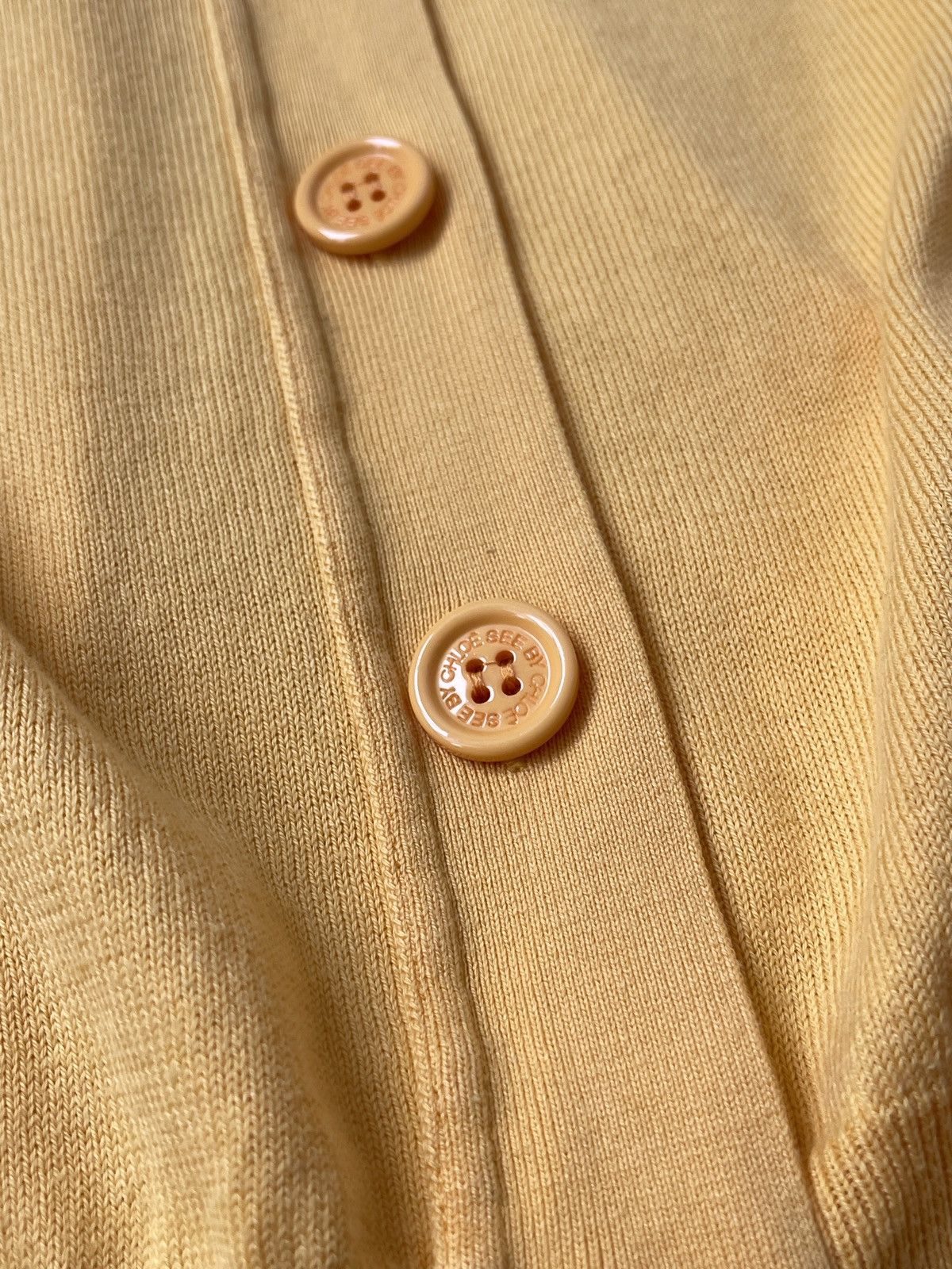 See by Chloe See By Chloe Cotton Yellow Cardigan Size US8 Size M / US 6-8 / IT 42-44 - 3 Thumbnail