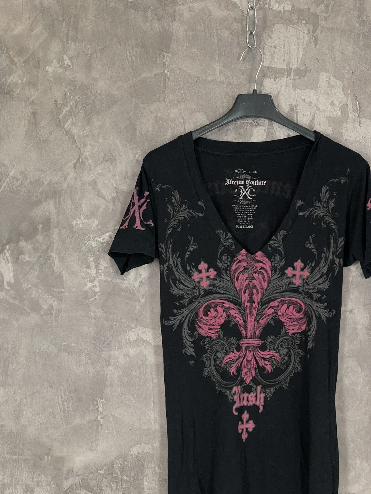 Other 🔥LASTDROP🔥Y2K Affliction Skull Bones Crosses Stonewashed Tee Size M / US 6-8 / IT 42-44 - 3 Thumbnail