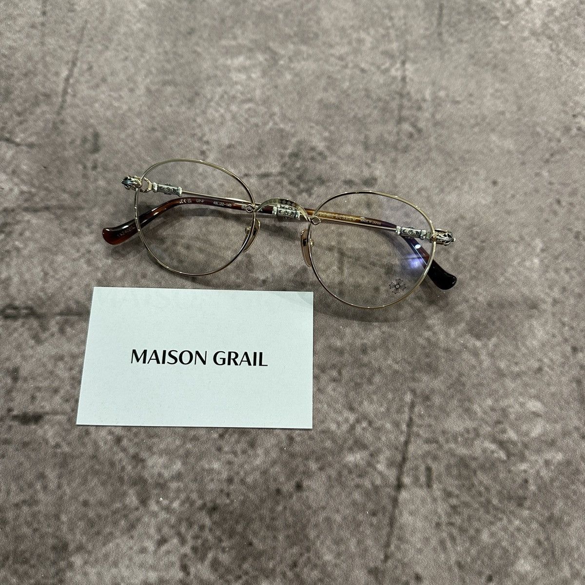 Chrome Hearts CHROME HEARTS BUBBA - A GOLD PLATED EYEGLASSES Size ONE SIZE - 10 Thumbnail