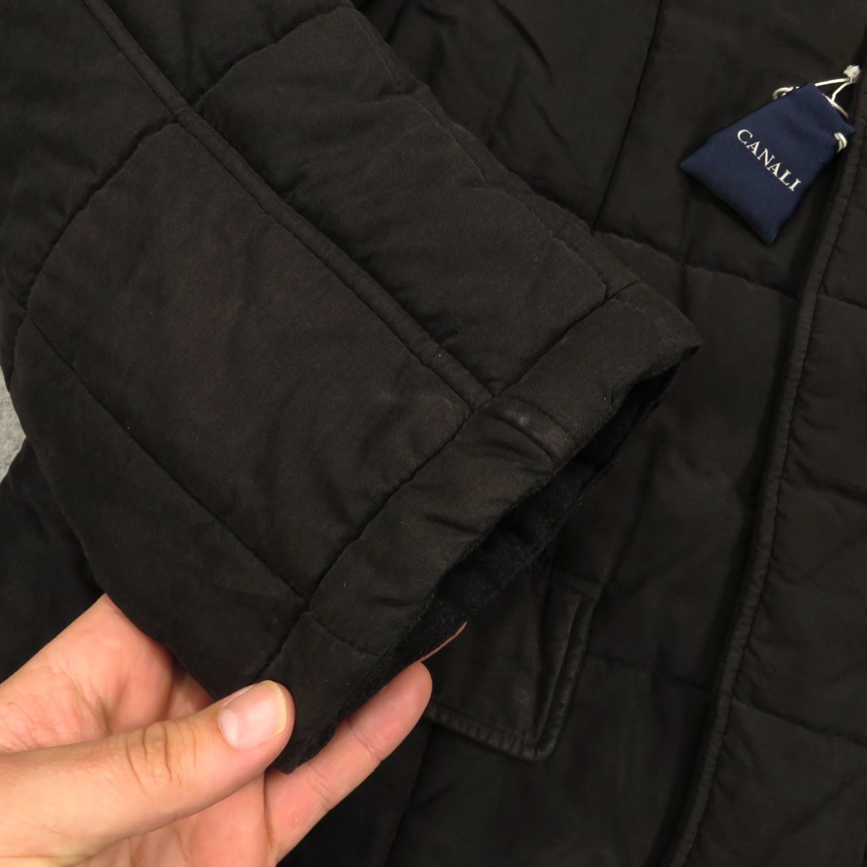 Canali Canali Coat 56 (46R) Cashmere Wool Quilt Lined Rain Puffer Towne Field Jacket Coat Shirt? Size US S / EU 44-46 / 1 - 6 Thumbnail