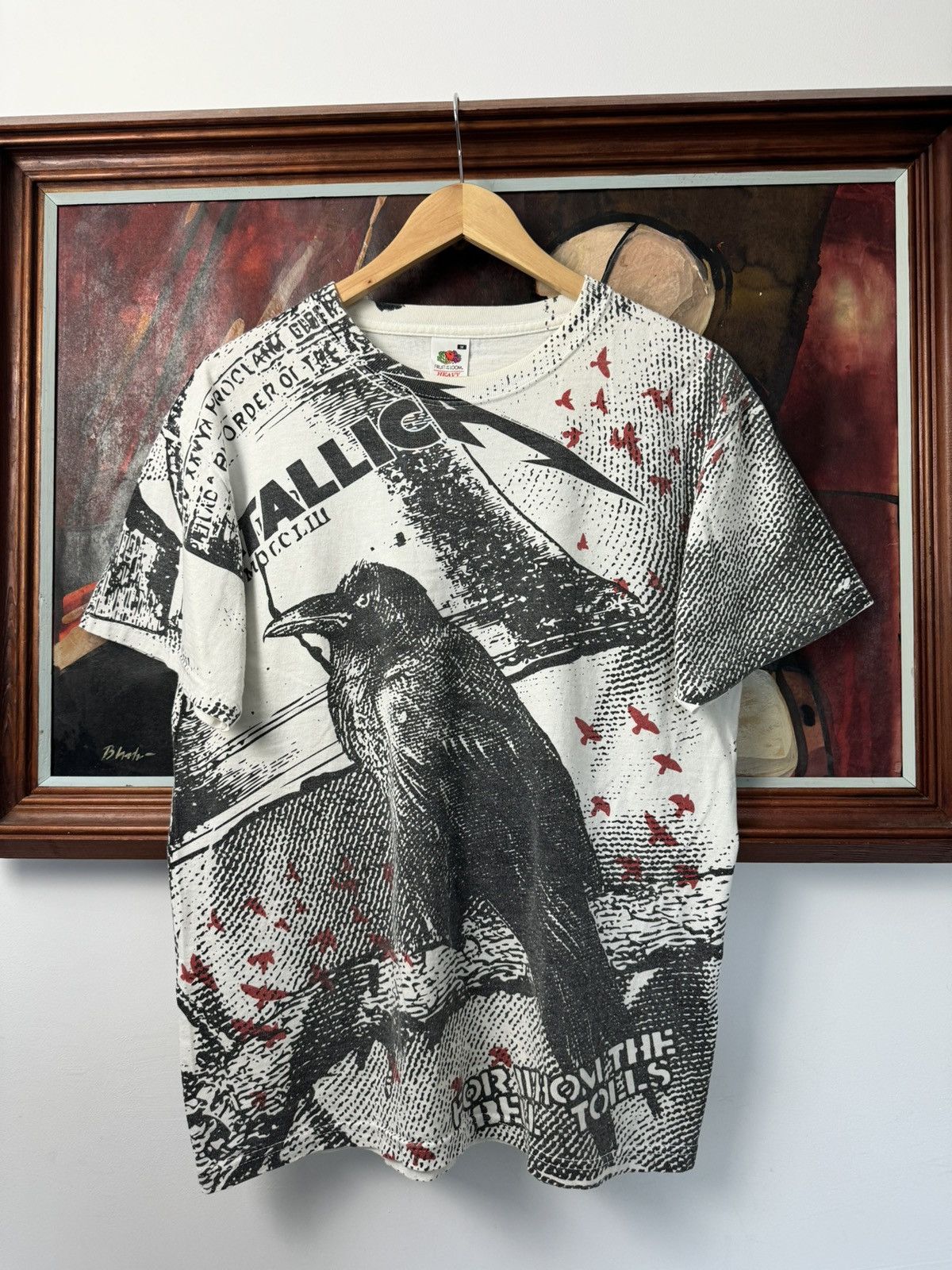 Band Tees Metallica Y2k Vintage Band Tee Fullprint All Over Rock Metal Size US M / EU 48-50 / 2 - 1 Thumbnail