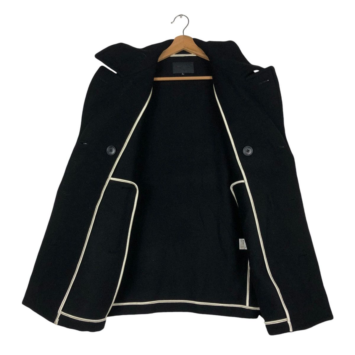 Vintage 🔥WOOL JACKET DOUBLE COLLAR ALL GOOD THINGS ISSEY MIYAKE Size US L / EU 52-54 / 3 - 15 Thumbnail
