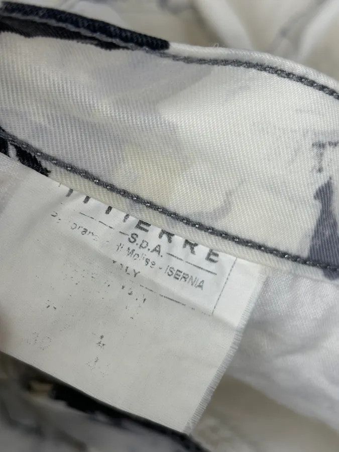 Just Cavalli 2000s Cavalli White Floral Obscure Cozy Pants Size US 32 / EU 48 - 12 Thumbnail