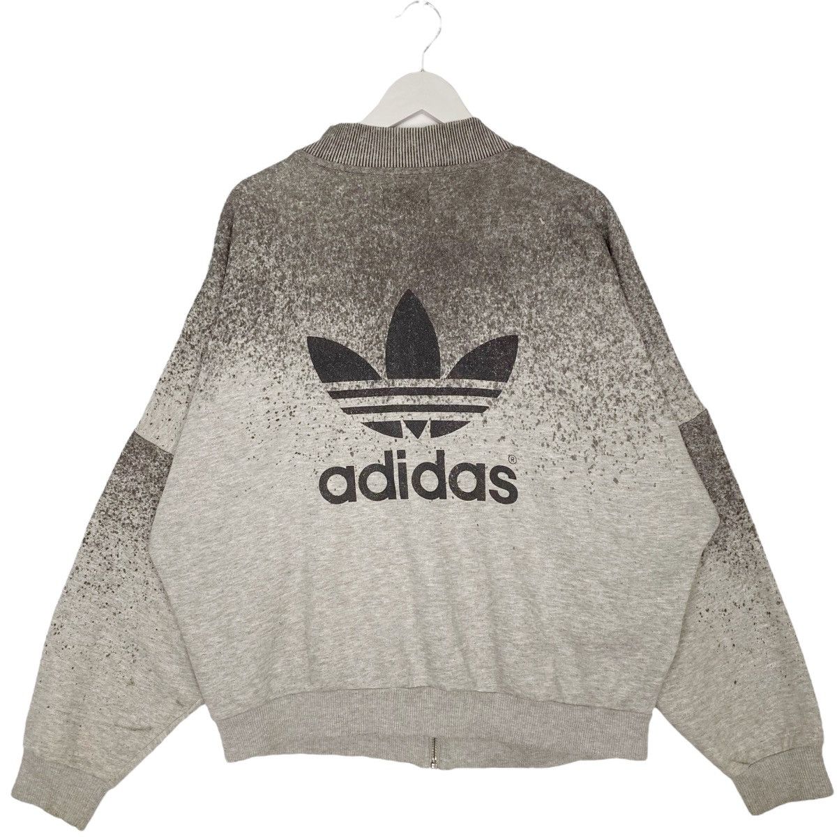 Other Vintage Adidas Full Zip Small Logo Hoodie Sweater Black/Gray Size US M / EU 48-50 / 2 - 7 Thumbnail