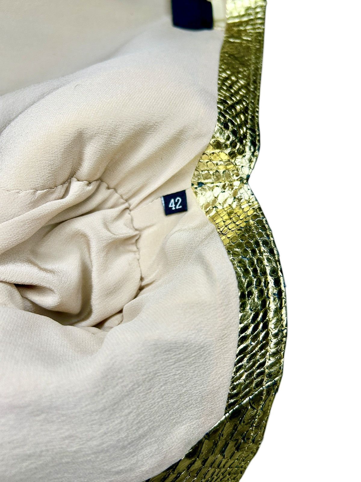 S/S 04 Gold Python Leather Jacket