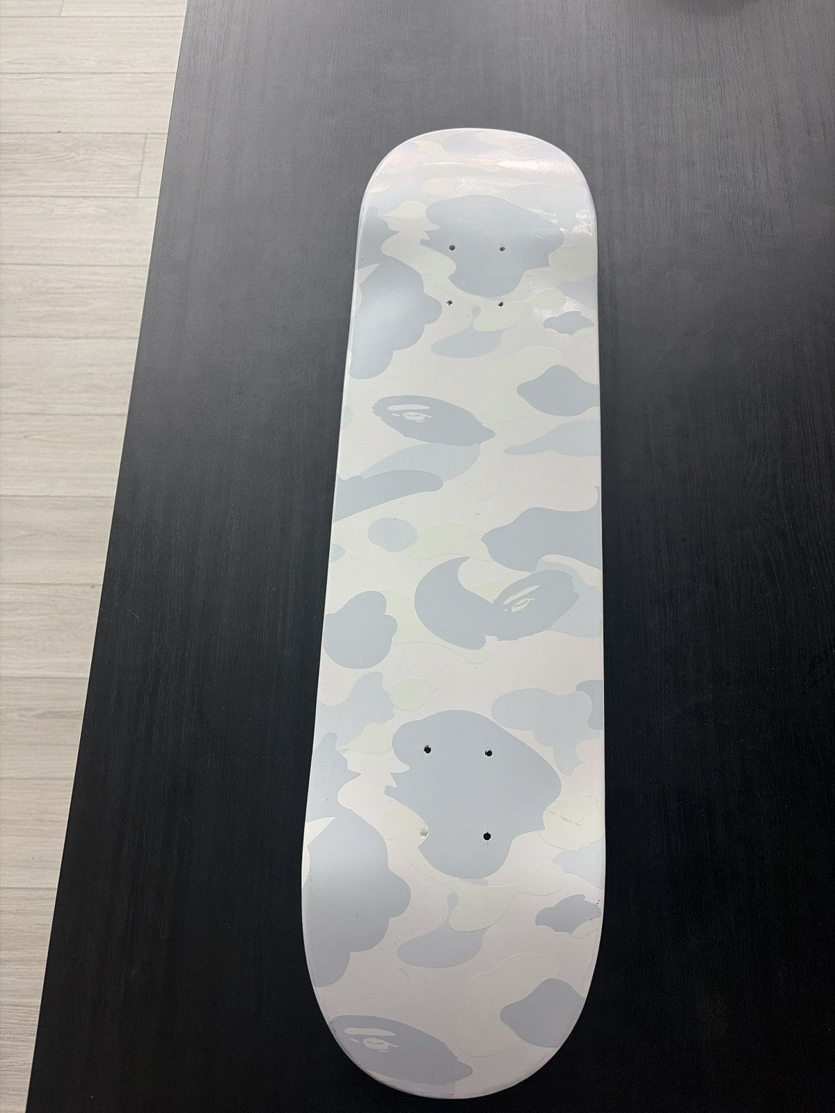 Bape Bape City Camo Skateboard Deck White Grey Size ONE SIZE - 1 Thumbnail