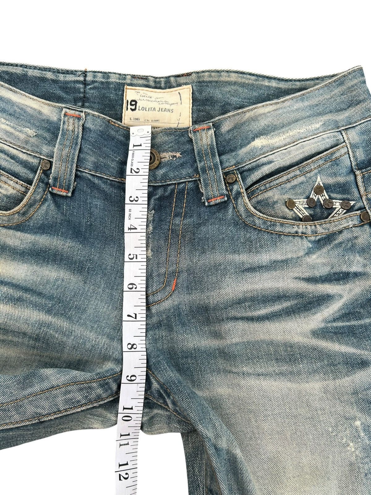 Kapital YOSHITOMO NARA LOLITA Exotic Vintage Distressed Denim Jeans Size US 34 / EU 50 - 21 Thumbnail