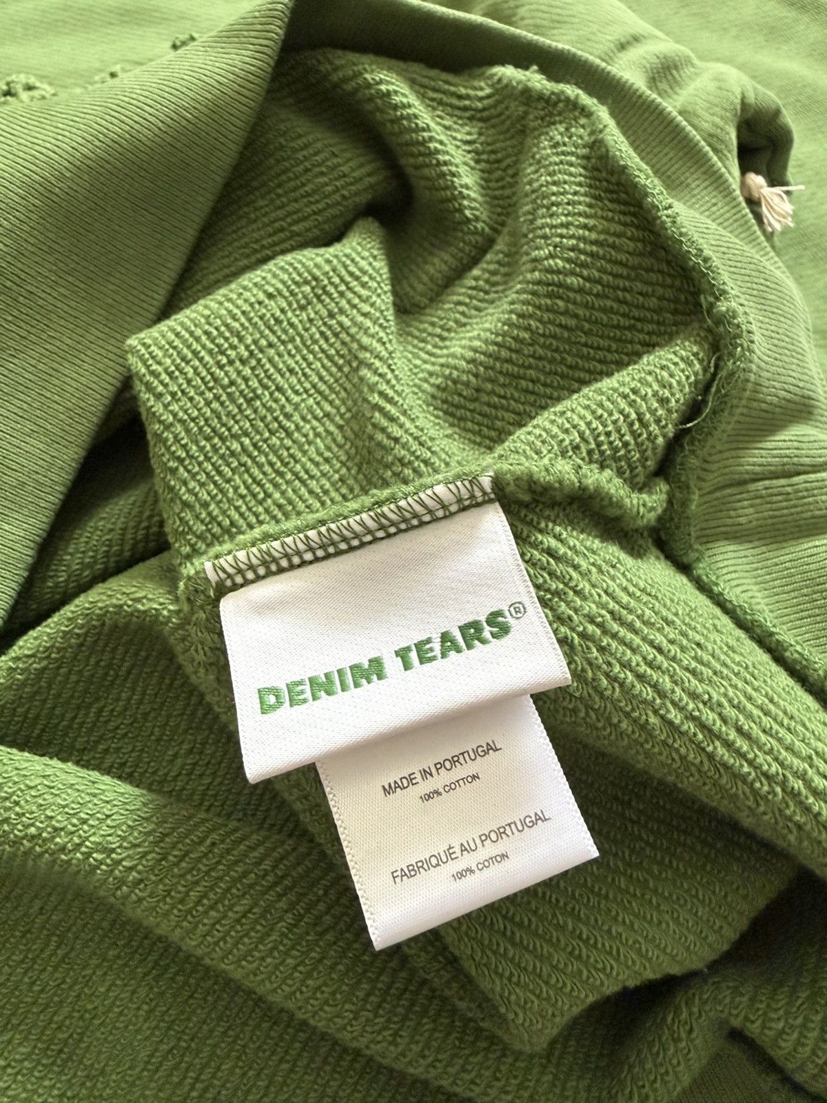 DENIM TEARS Denim Tears Cut Logo Hoodie Green Large Size US L / EU 52-54 / 3 - 10 Thumbnail