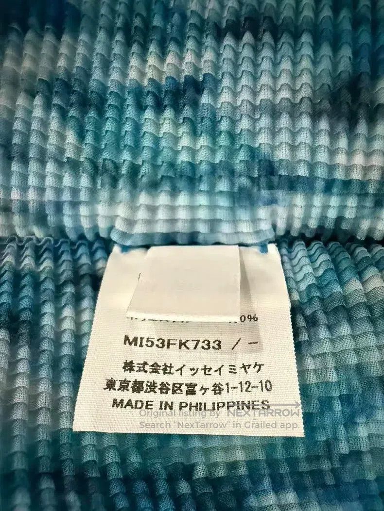 Issey Miyake Issey Miyake size:one size Blue Short Sleeve Size XXS / US 00 / IT 34 - 4 Thumbnail