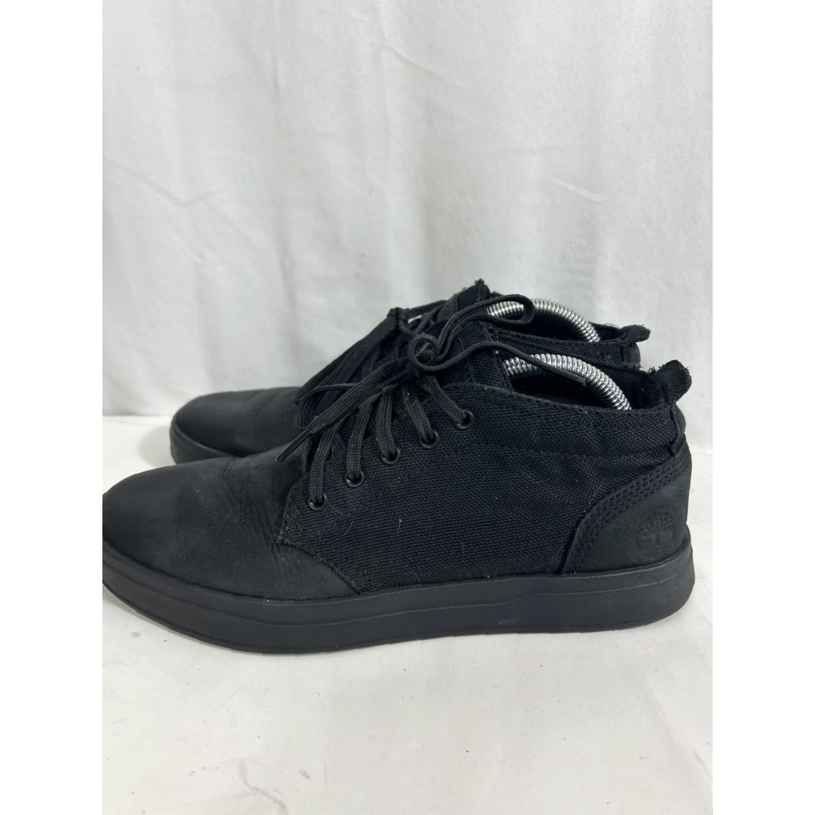 Timberland TIMBERLAND Mens Davis Square Mid Top Chukka Sneaker Shoes Leather Black Sz 7.5 Size US M / EU 48-50 / 2 - 6 Thumbnail