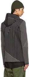 Rick Owens o1y0325 Hooded Cardigan in Black/White Size US M / EU 48-50 / 2 - 3 Thumbnail