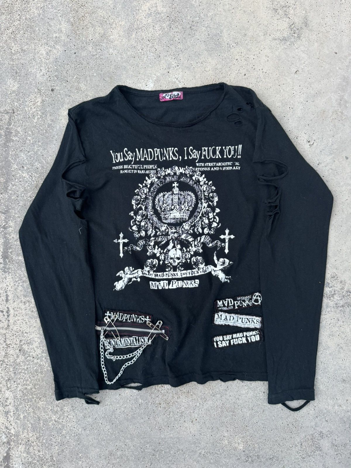 MAD PUNKS border gothic punk ロンT Mad Punk | Grailed
