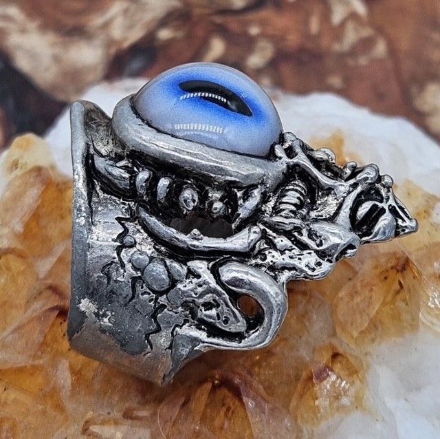 Other Axel Stocks Prosthetic Cat Eye Ring Signed Size ONE SIZE - 2 Thumbnail