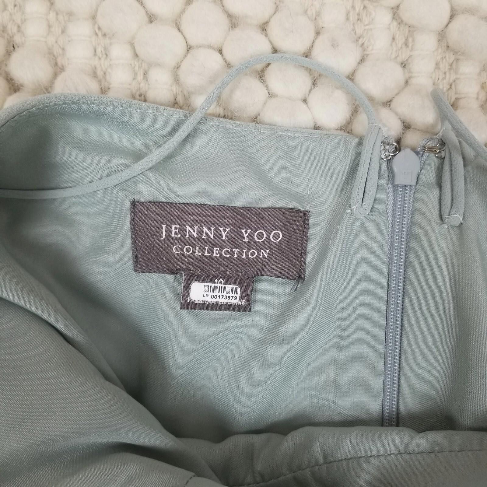 Other Jenny Yoo Collection Inesse Maxi Dress Morning Mist Sz 10 Size L / US 10 / IT 46 - 9 Thumbnail