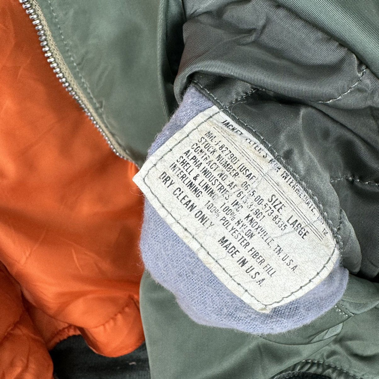 Alpha Industries 🌟ALPHA INDUSTRIES MA-1 FLYERS BOMBER STUD RIOT JACKET Size US L / EU 52-54 / 3 - 12 Thumbnail