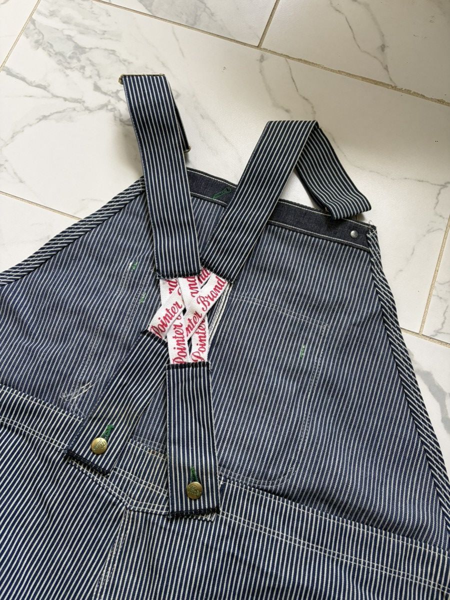 Pointer Vintage 1950s 50s Pointer Brand Hickory Stripes Overalls DS Size US 35 - 4 Thumbnail
