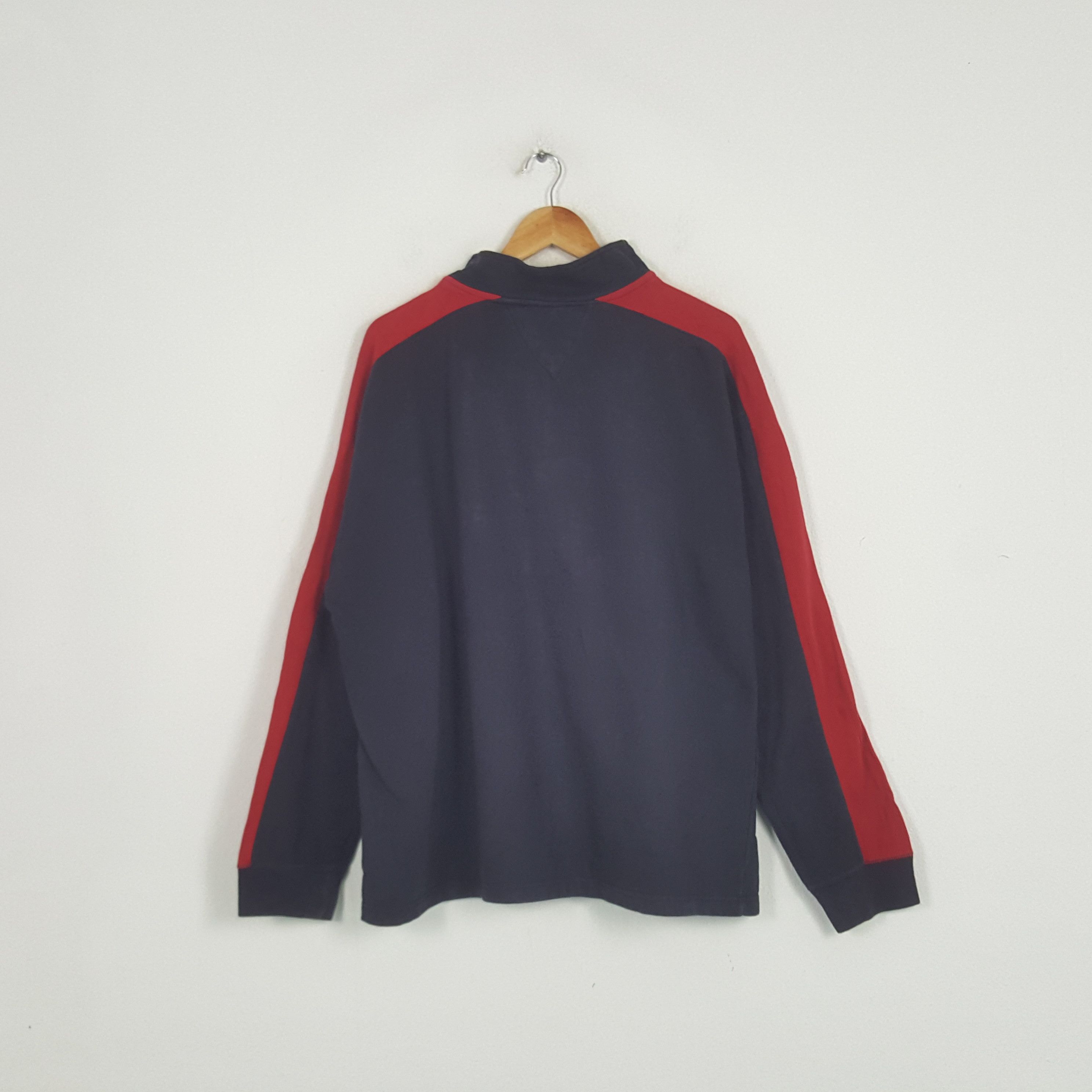 Tommy Hilfiger × Tommy Jeans × Vintage Vintage Tommy Hilfiger Streetwear Half Zipper Jacket Size US XL / EU 56 / 4 - 3 Thumbnail