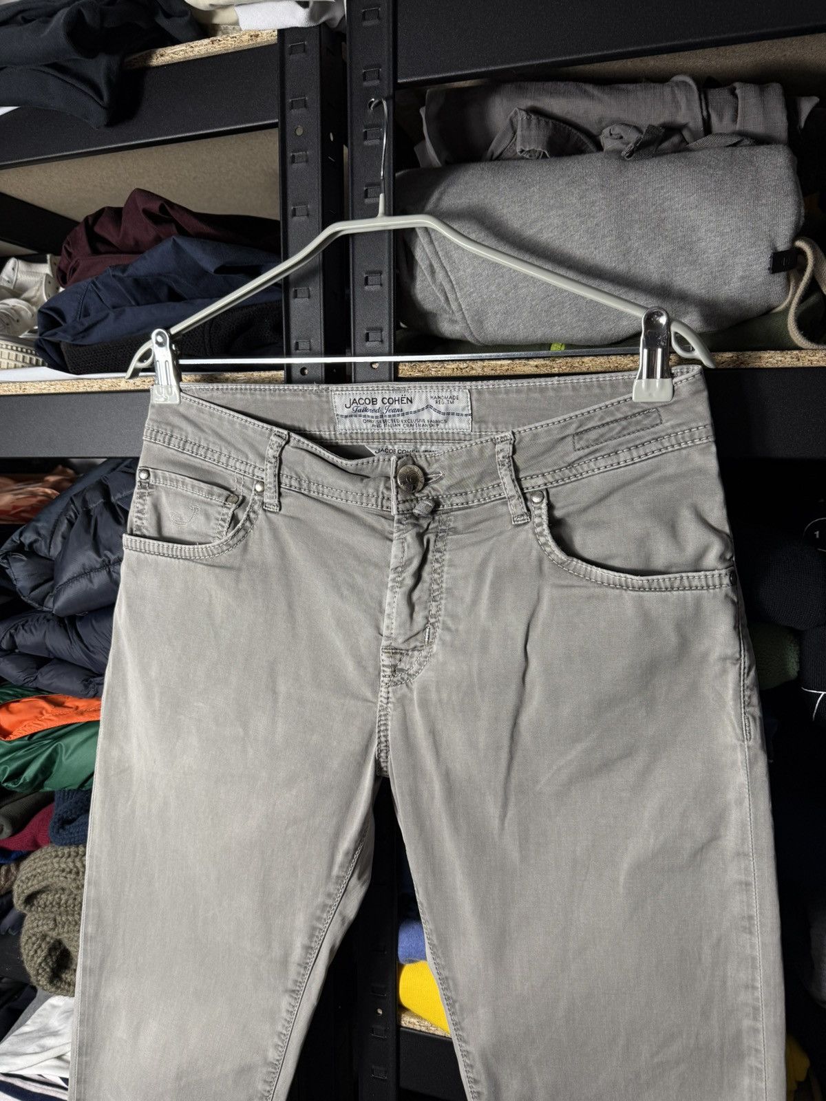 Jacob Cohen Jacob Cohen Jeans Grey Slim Fit Designer Denim Stretch Pants Size US 31 - 8 Thumbnail