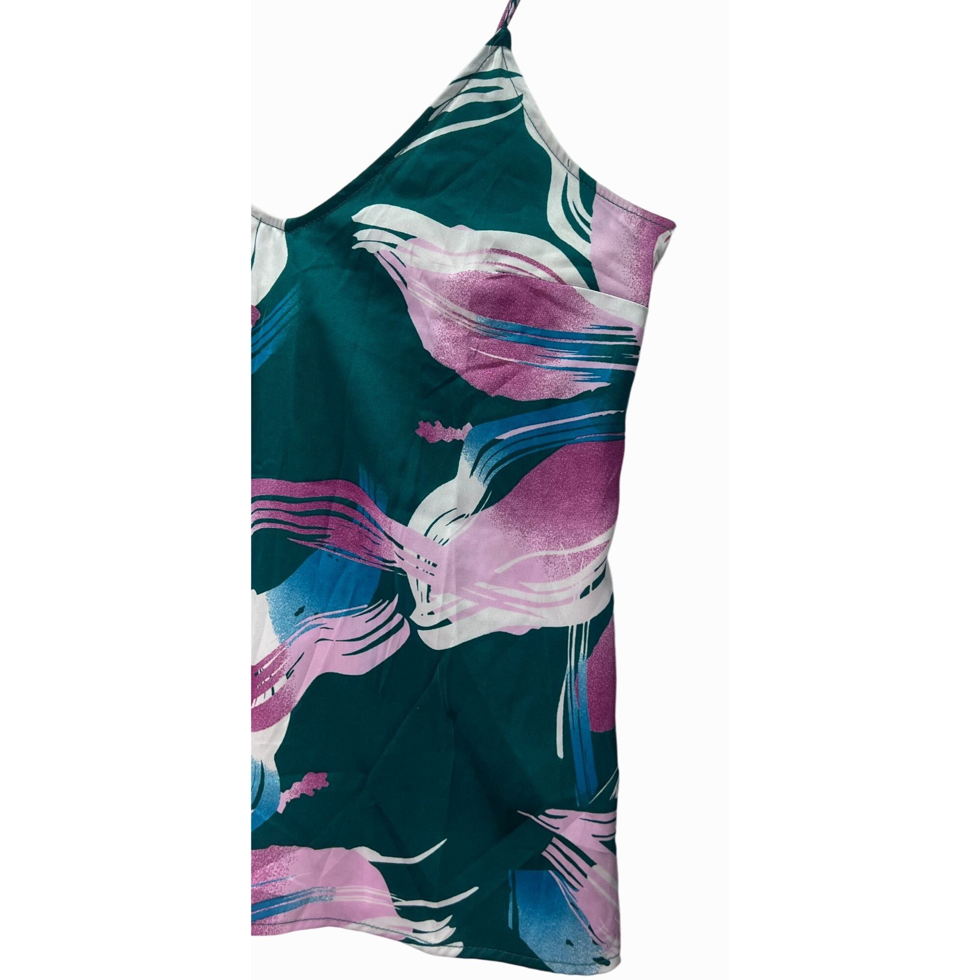 Other Star Above - Women's Top Floral Print Satin Cami Teal - Gree Size XS / US 0-2 / IT 36-38 - 13 Thumbnail
