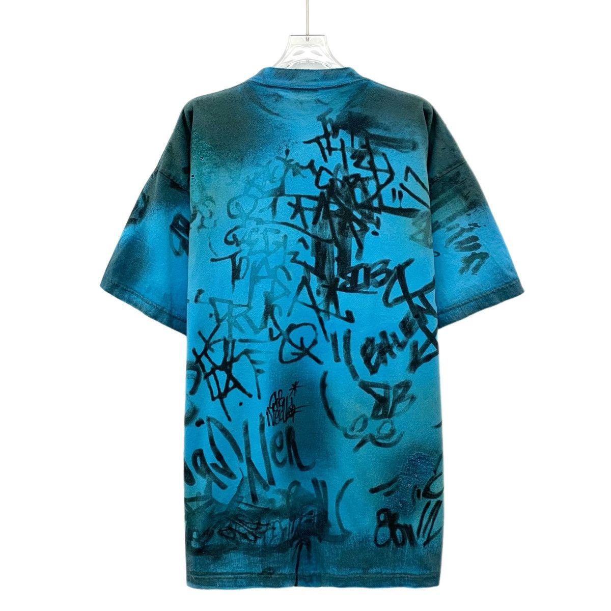 Balenciaga Balenciaga Letter Printed Wool Short Sleeve T-shirt K26WX Size US L / EU 52-54 / 3 - 2 Thumbnail
