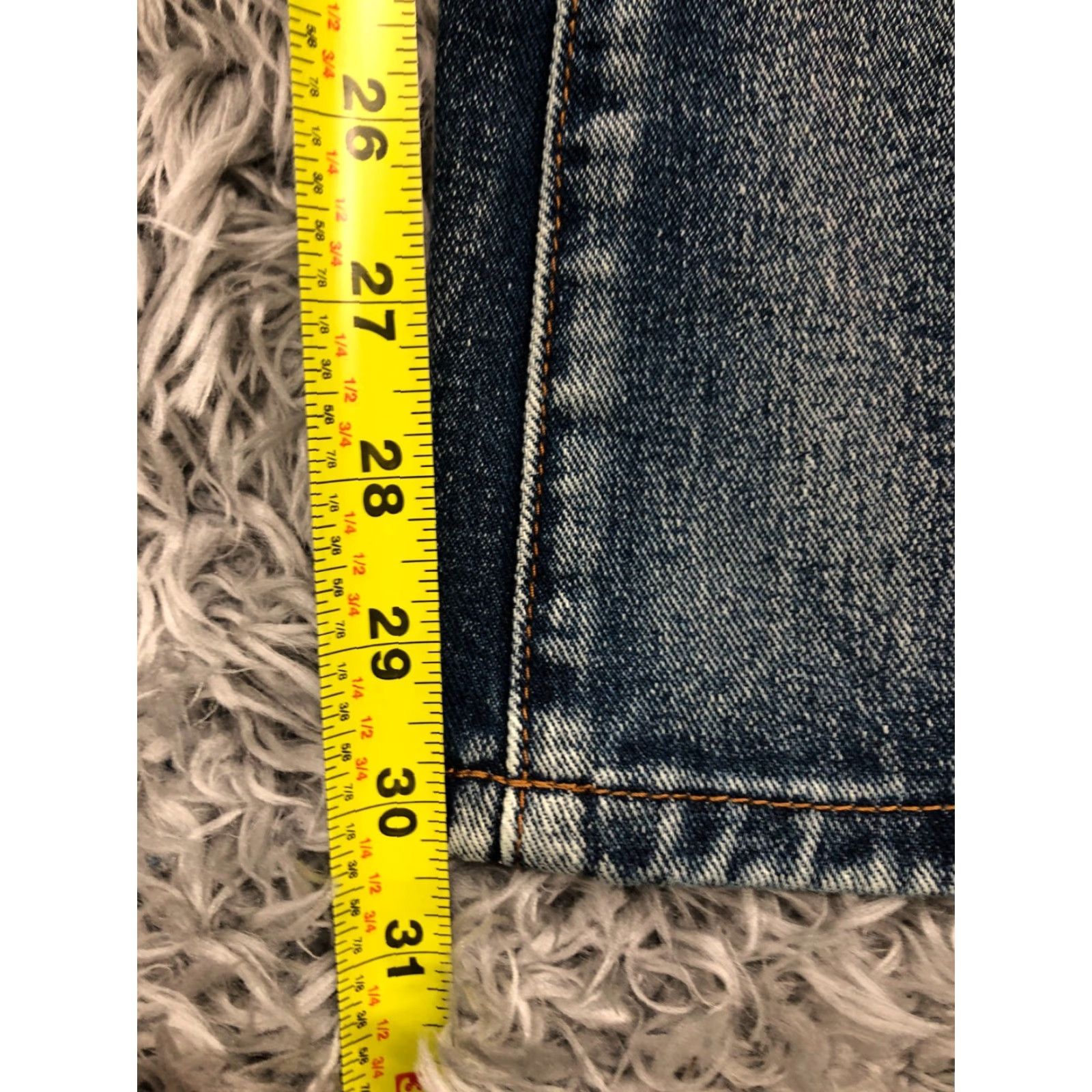 Vintage ROMWE Jeans Flare High Rise Size L Womens Medium Wash Blue Regular 28in Inseam 31in Denim Cotton 5-Pocket Size 36" / US 14 / IT 50 - 3 Thumbnail