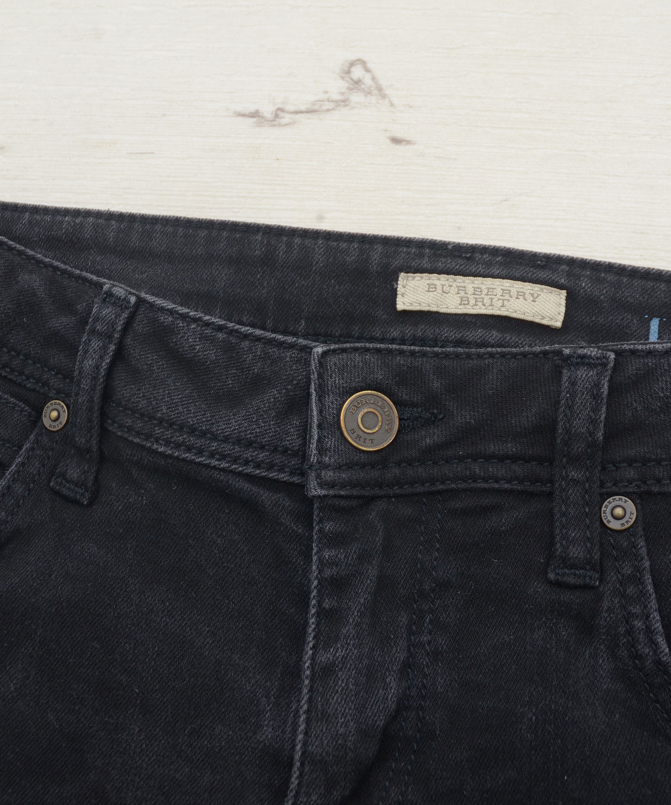 Burberry Burberry Brit Langley Skinny Ankle Deep Modal Jeans Y2K W29 Size 29" - 8 Thumbnail