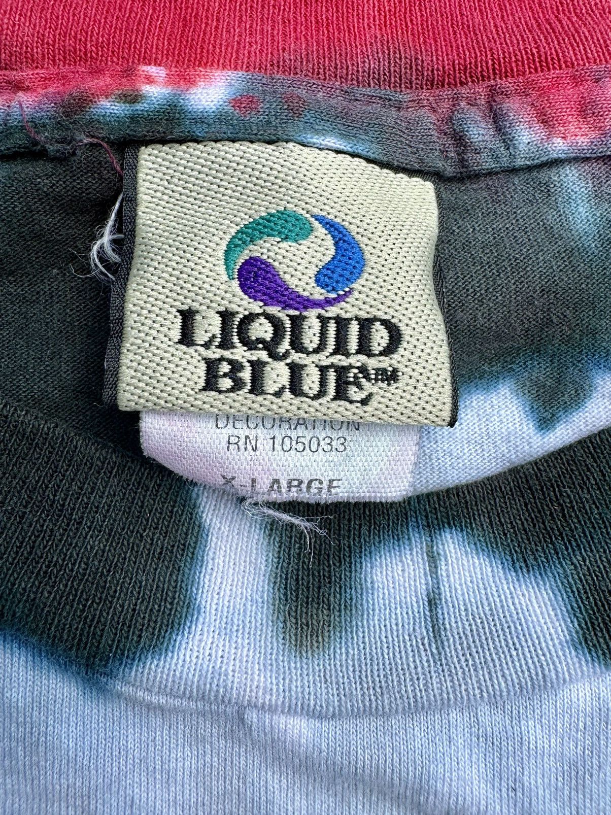 Band Tees × Liquid Blue × Vintage 2004 Liquid Blue Rolling Stones Tie Die Vintage Band T-Shirt Size US XL / EU 56 / 4 - 4 Thumbnail
