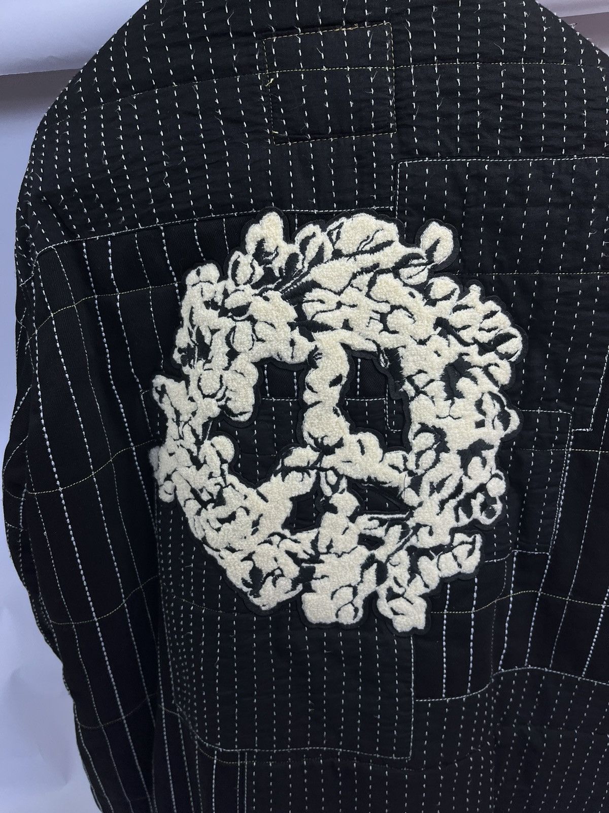 DENIM TEARS × Levi's Embroidered Black oversized quilted Jacket Size US XL / EU 56 / 4 - 4 Thumbnail