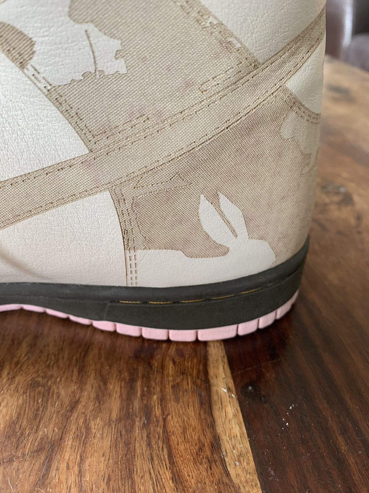 Nike Nike Dunk High One Piece Premium Khaki Pink Ice Size US 8.5 / EU 41-42 - 12 Thumbnail
