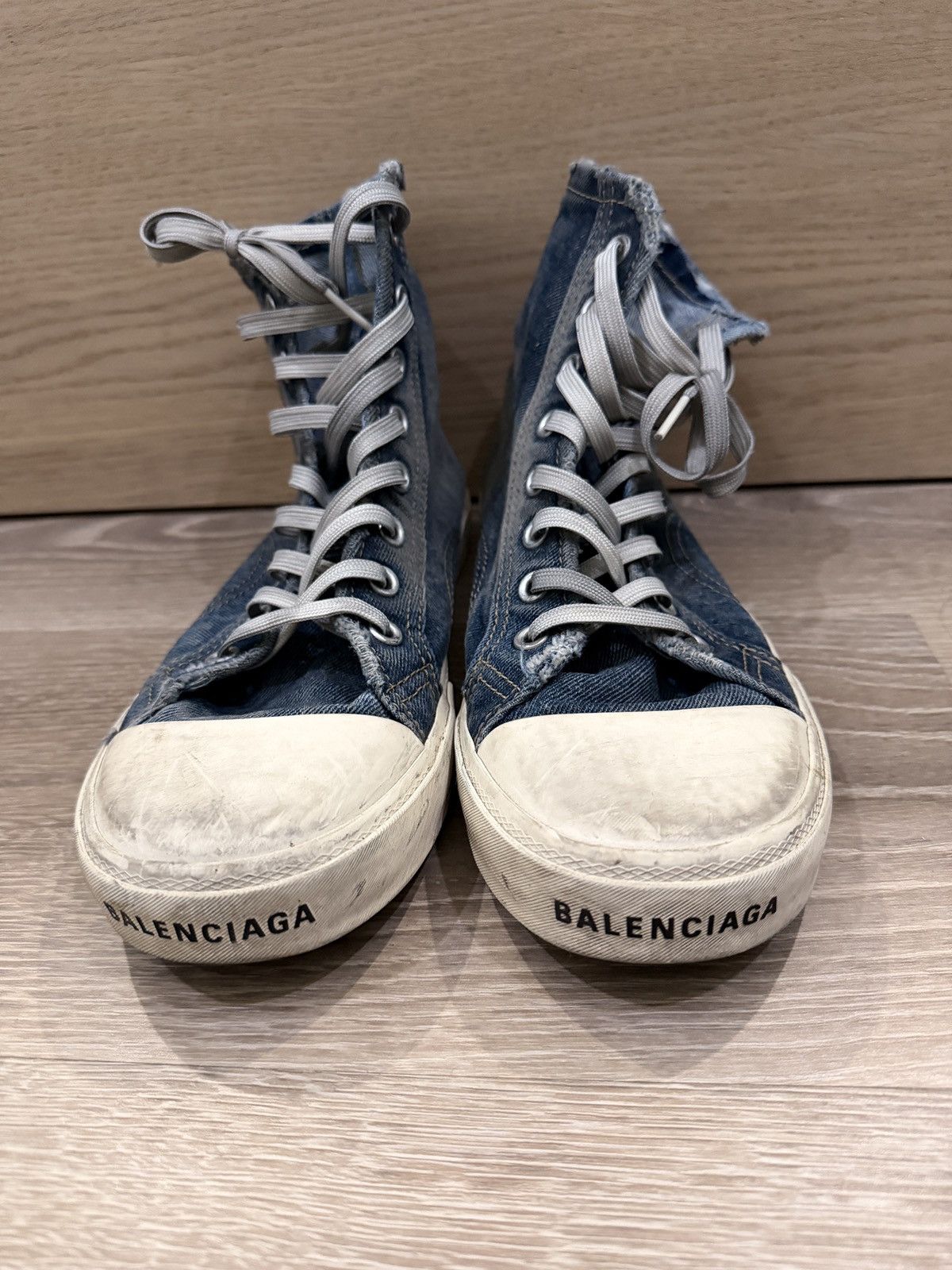 Balenciaga Balenciaga Paris denim sneakers Size US 9 / EU 42 - 2 Thumbnail