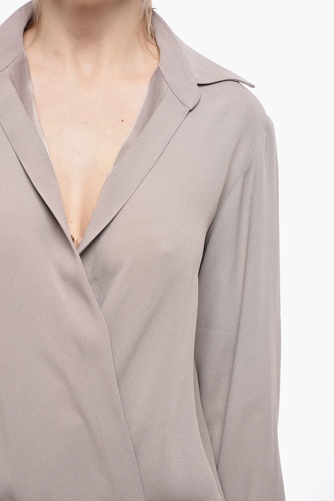 Dries Van Noten og1mm0426 Wrap Blouse in Pink Size XS / US 0-2 / IT 36-38 - 3 Thumbnail