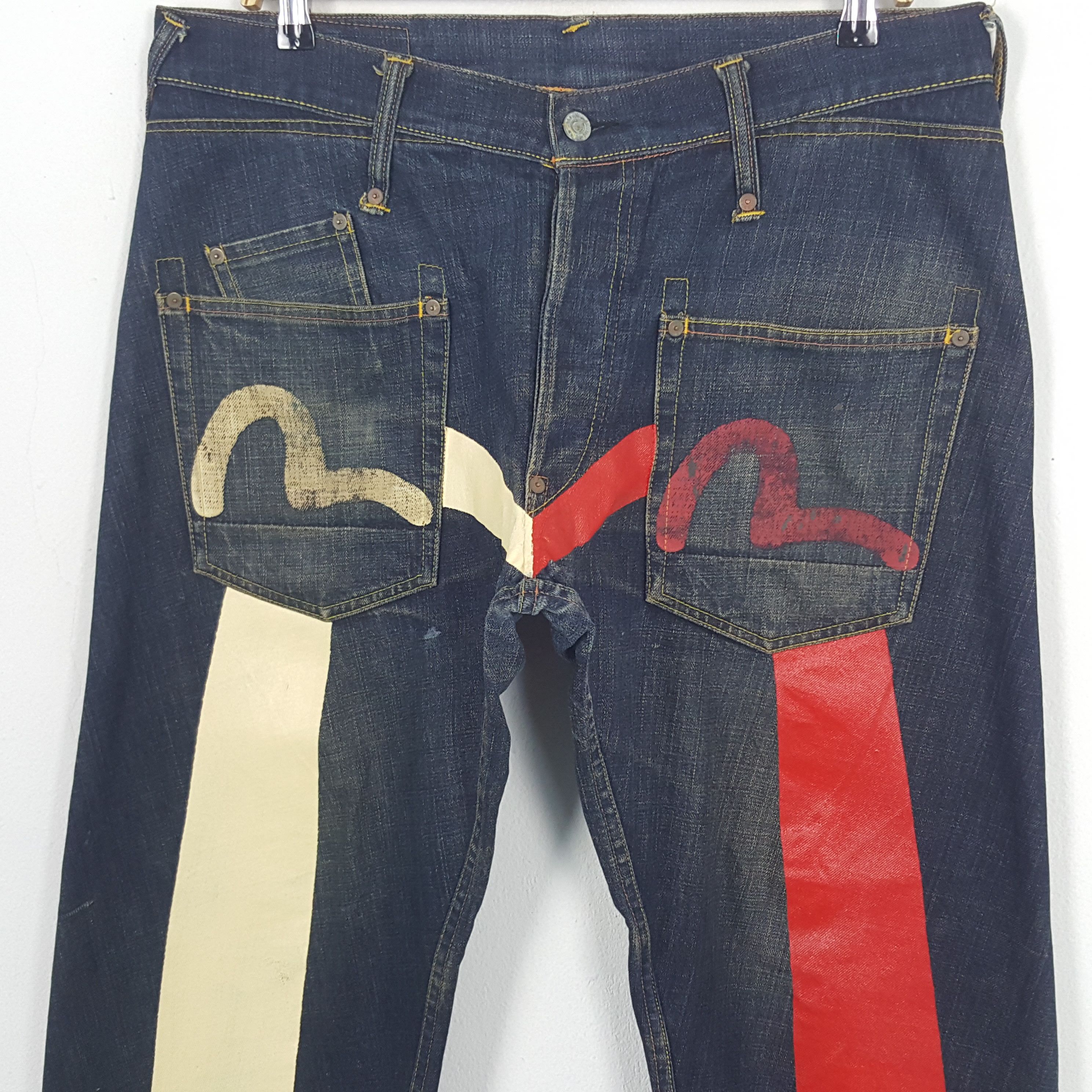 Evisu × Vintage Vintage Evisu Japan Selvedge Style Custom Daicock Denim Size US 36 / EU 52 - 2 Thumbnail