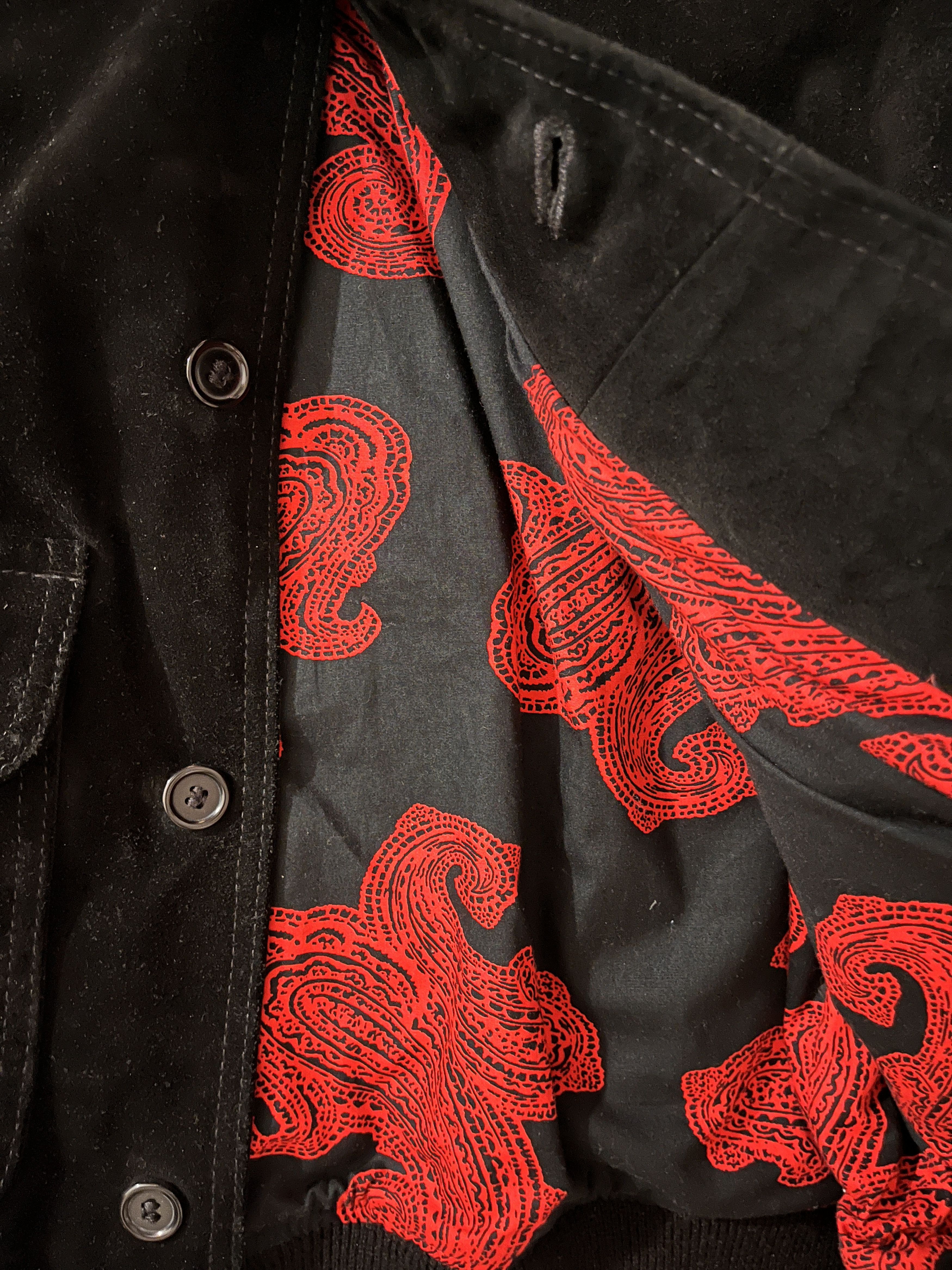 Schott × Supreme Supreme x Schott SS14 Suede Paisley Bomber Jacket Size US L / EU 52-54 / 3 - 5 Thumbnail