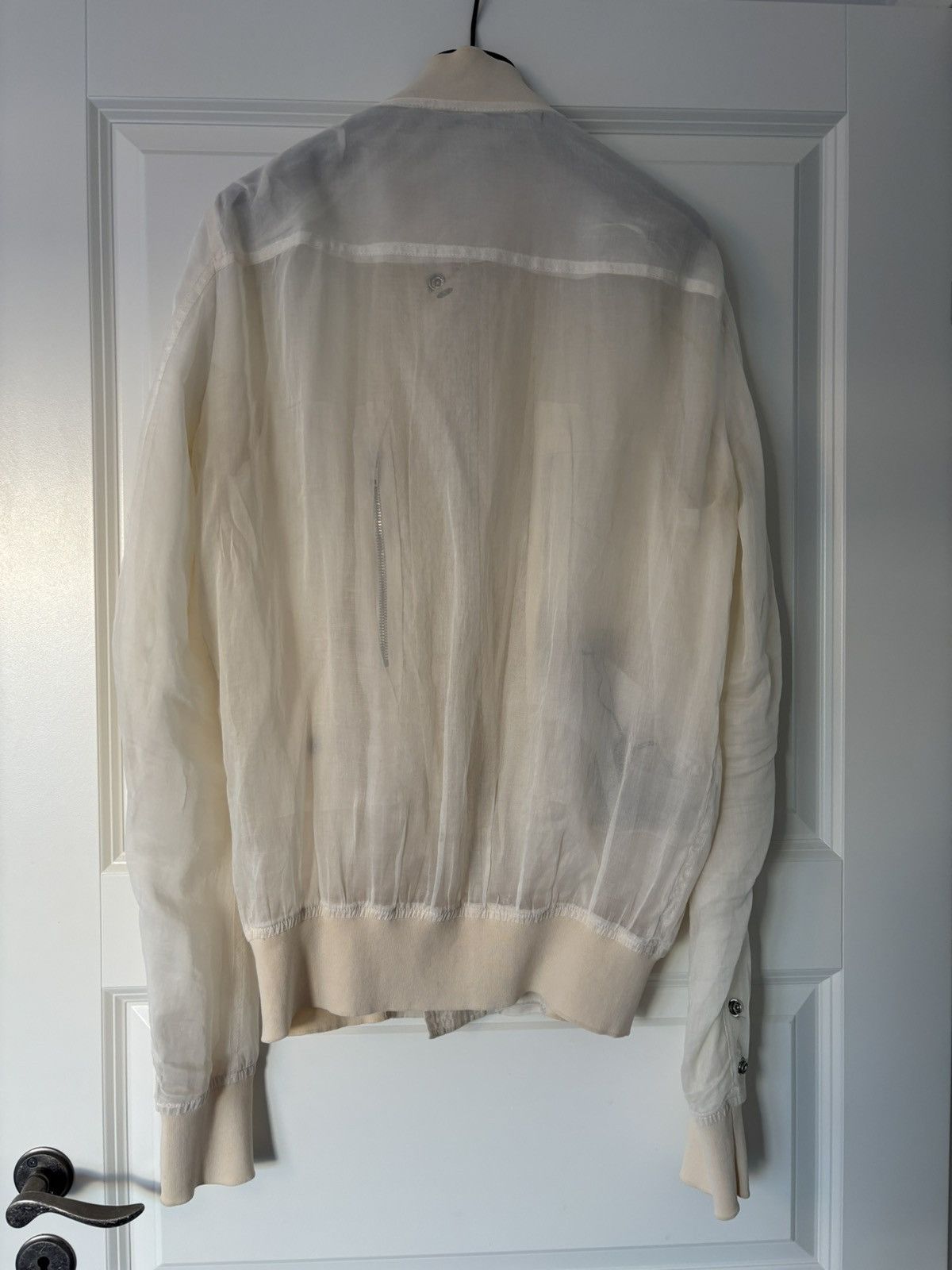Rick Owens Rick Owens Sheer Beige Bomber Jacket Size US M / EU 48-50 / 2 - 10 Thumbnail