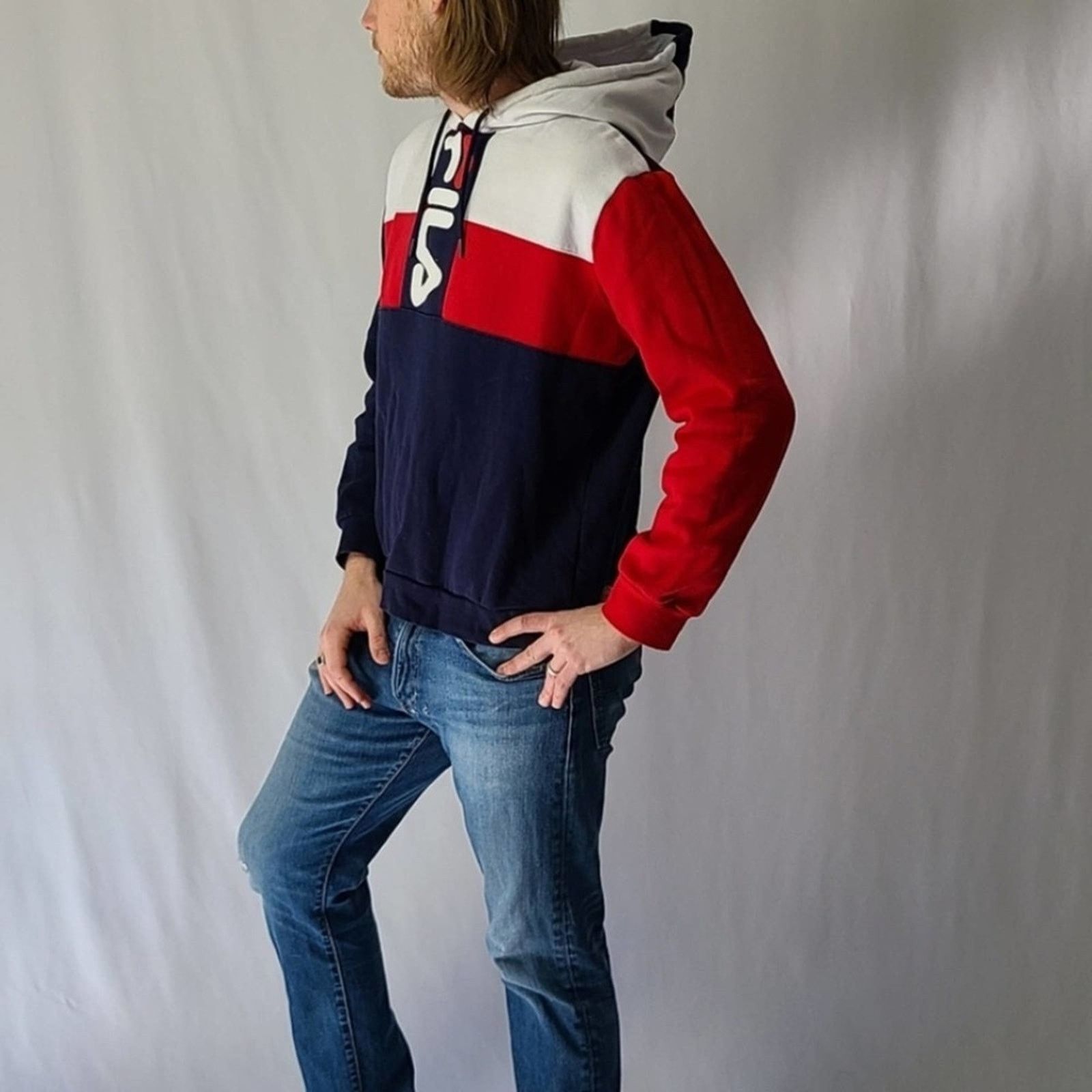 Fila Fila Colorblock Pullover Hoodie - L Size US L / EU 52-54 / 3 - 10 Thumbnail