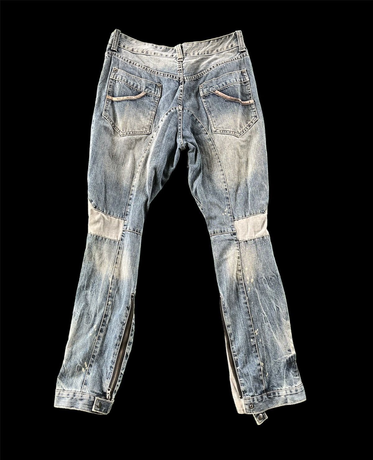 Japanese Brand × PPFM 🔥RARE PPFM Mad Punk Distressed Denime Jeans 🇯🇵 Size US 32 / EU 48 - 2 Thumbnail