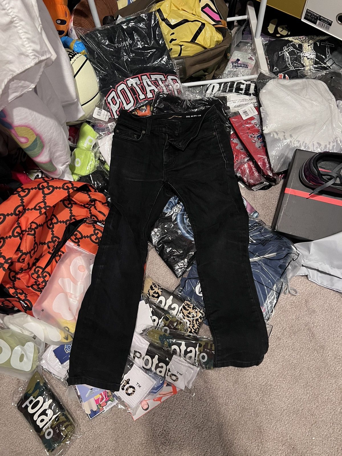 Waxed D02 M/SK-LW Jeans | YSL | Saint Laurent
