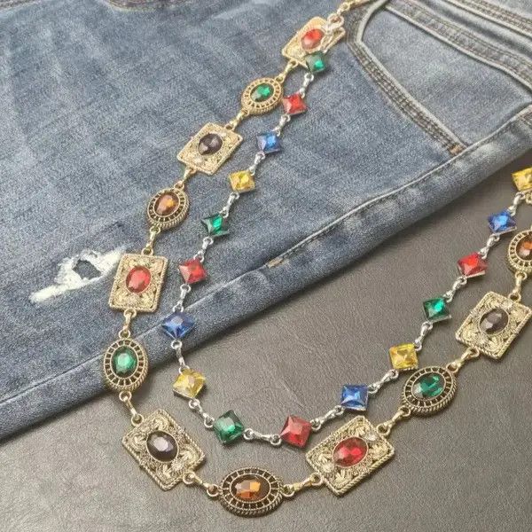 Jewelry Sayaka x Asaka 2 Layer Waist Punk Wallet Chain Pant Waist Size ONE SIZE - 4 Thumbnail