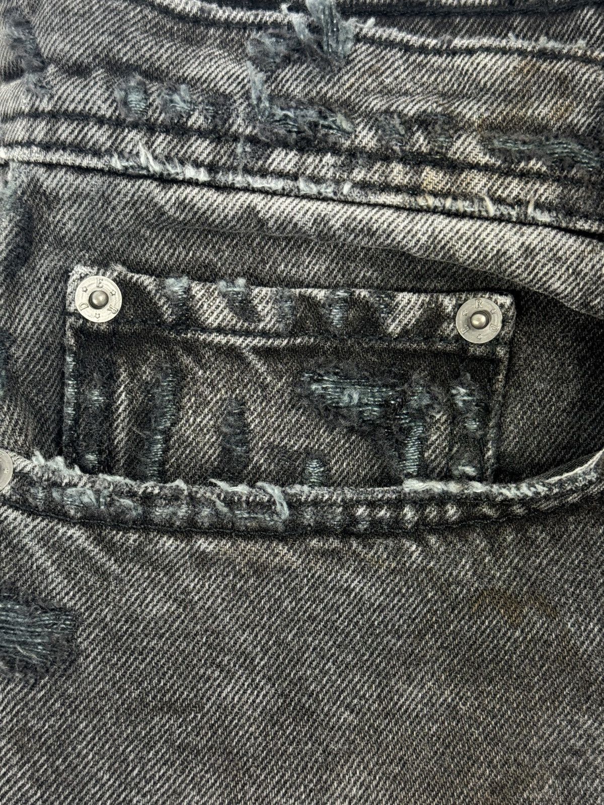 Enfants Riches Deprimes DISTRESSED BAGGY DENIM JEANS Size US 32 / EU 48 - 7 Thumbnail