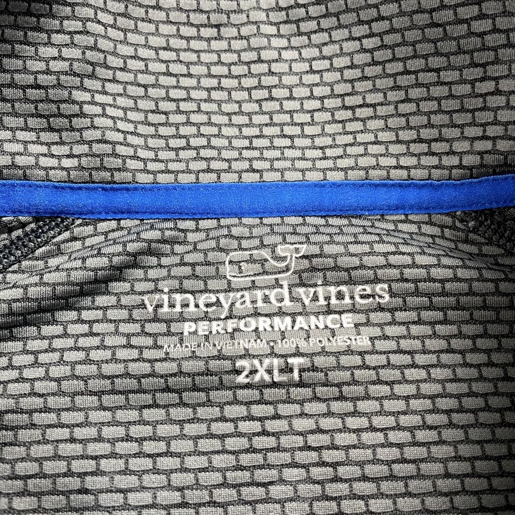Vineyard Vines Vineyard Vines Jacket Mens 2XLT Gray 1/4 Zip Pullover Golf Athleticwear Outdoor Whale Logo Preppy Big & Tall Mens Size US XXL / EU 58 / 5 - 4 Thumbnail