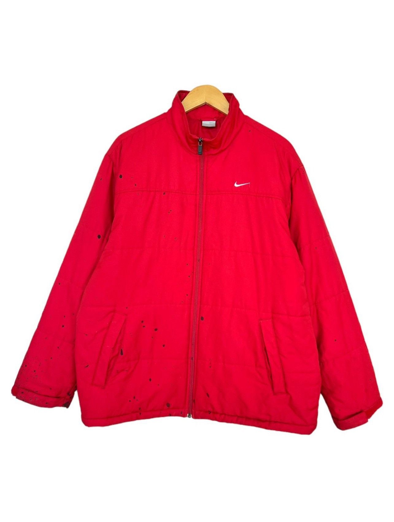 Nike Vintage Nike Down Puffer Distressed Splash Travis Jacket Size US L / EU 52-54 / 3 - 1 Thumbnail