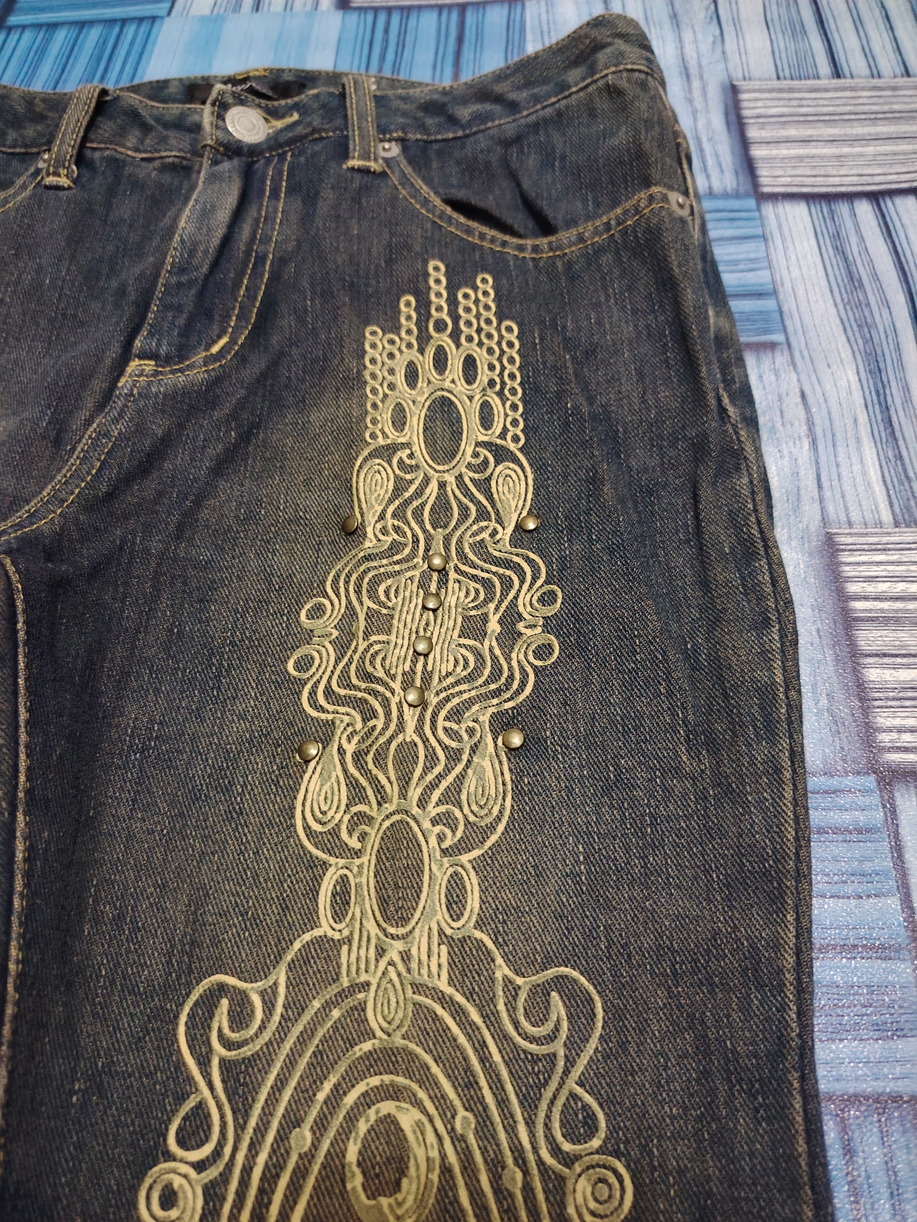 Le Grande Bleu (L.G.B.) 💥Rare design💥 Oririn Japan Bootcut Flared Jeans Size 26" / US 2 / IT 38 - 6 Thumbnail
