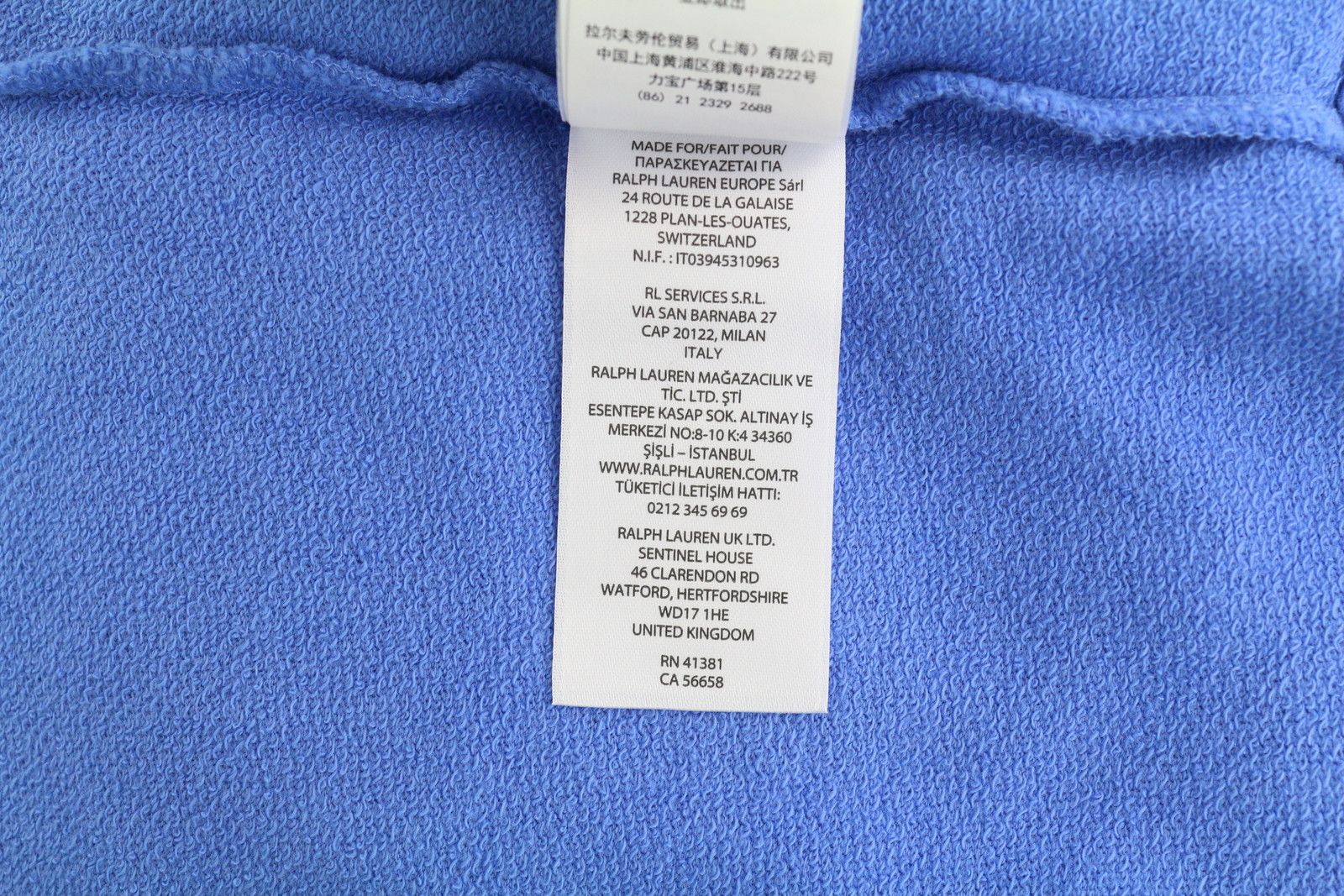 Polo Ralph Lauren XL Blue Short Sleeve Polo Neck Stretch T-Shirt 84534 Size US XL / EU 56 / 4 - 10 Thumbnail
