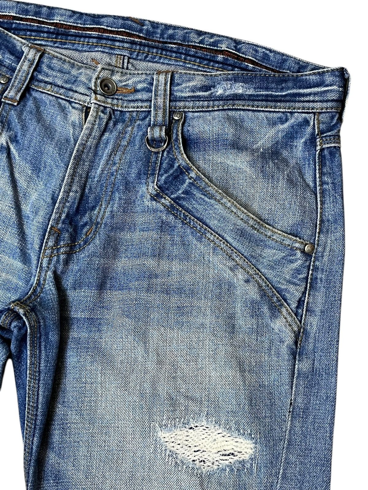 Nicole Club SICK🔥NICOLE CLUB FOR MEN DISTRESSED FLARED JEANS Size US 34 / EU 50 - 6 Thumbnail