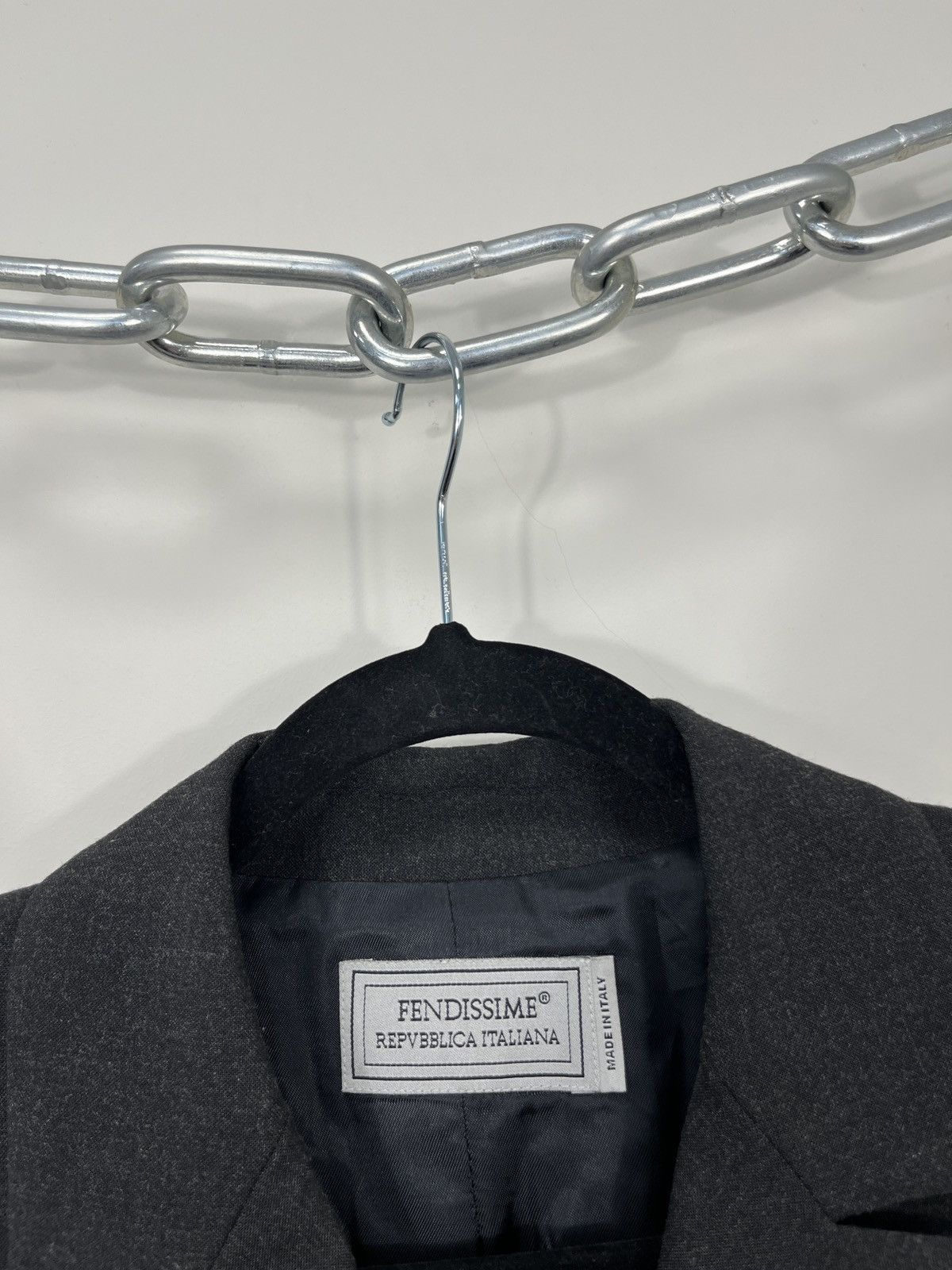 Fendi Fendissime Luxury Grey Viscose Fendi Blazer Jacket Size M / US 6-8 / IT 42-44 - 5 Thumbnail