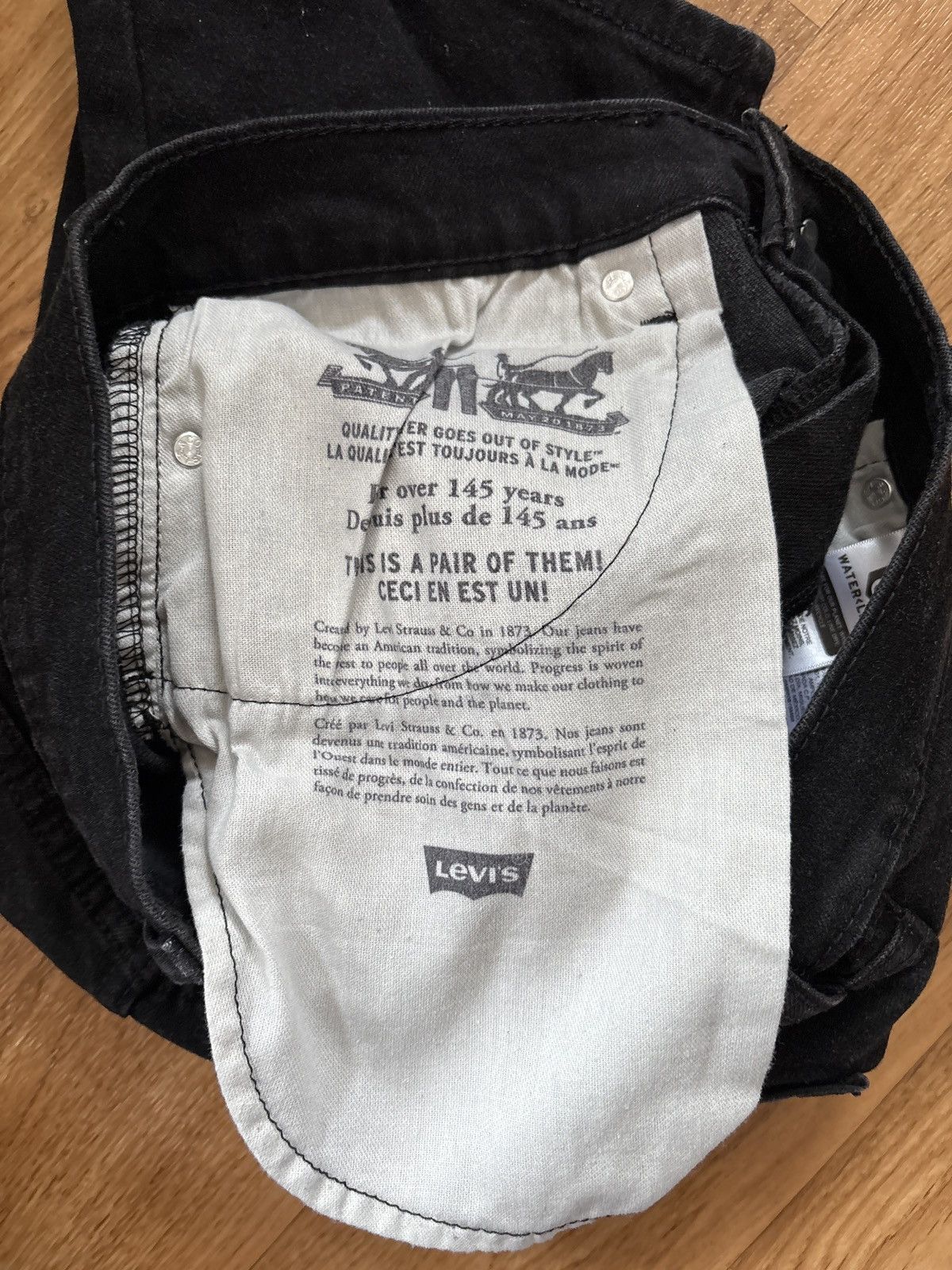 Levi's Levi’s Black Jean Shorts Size US 30 / EU 46 - 3 Thumbnail