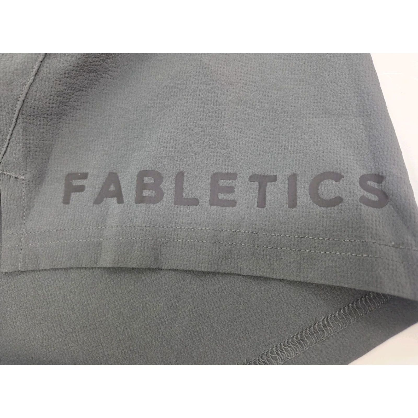 Fabletics Fabletics Men's Shorts Gray/Black Zippered Pockets Drawstring L 32 Inseam 5 Athletic Sport Gym Running Cross Training Size US 33 - 7 Thumbnail