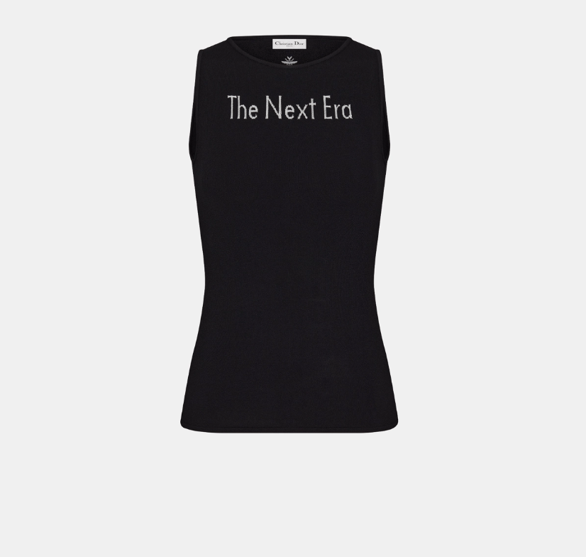 image of Dior O1W1Db10224 'the Next Era' Tank Top In Black, Women's (Size XS)