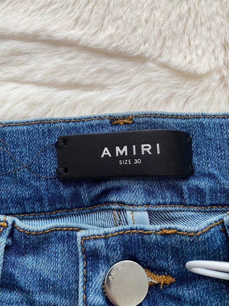 Amiri Amiri Washed blue Hawaiian patchwork jeans 2502-Nextarrow Size US 30 / EU 46 - 2 Thumbnail